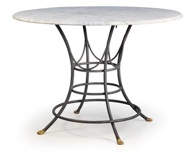 Round iron table, - Rustikální nábytek