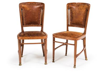Pair of Neo-Classical revival chairs, - Furniture