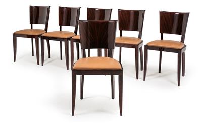 Set of 6 Art Deco chairs, - Nábytek, koberce