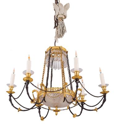 Neo-Classical revival salon chandelier, - Nábytek, koberce