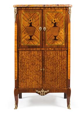 Dainty French salon or music cabinet, - Furniture
