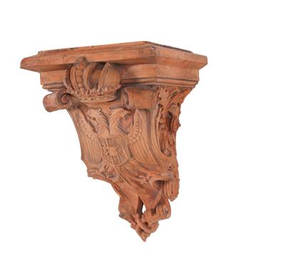 Terracotta console table, - Di provenienza aristocratica
