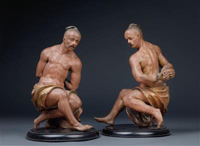Two manacled slaves, - Majetek aristokratického původu a předměty  důležitých proveniencí