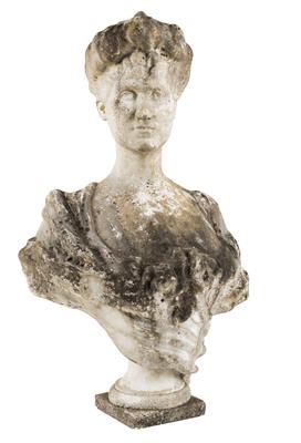 Marble bust of a lady, - Mobili