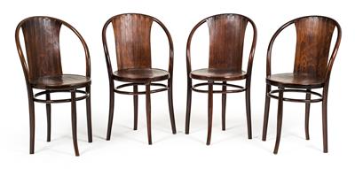 Set of four chairs, - Mobili