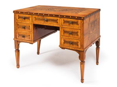 Schreibtisch im josefinischen Stil, - Möbel und dekorative Kunst