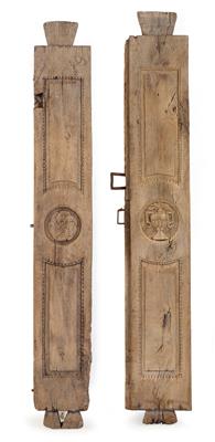 Two Baroque door panels, - Rustic Furniture