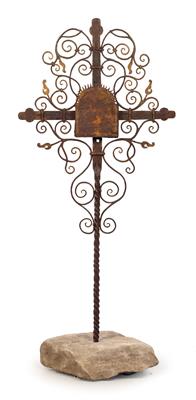 Iron funerary cross, - Rustic Furniture