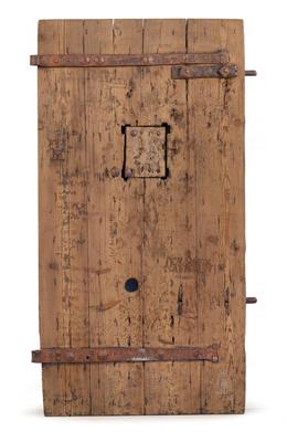 Door of a prison or dungeon, - Rustic Furniture