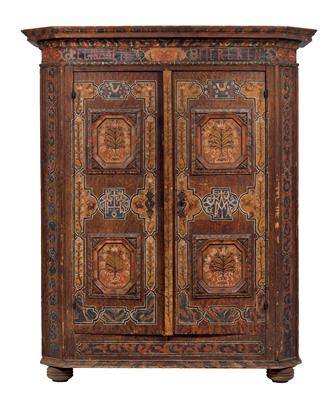 Upper Austrian rustic cabinet, - Rustic Furniture