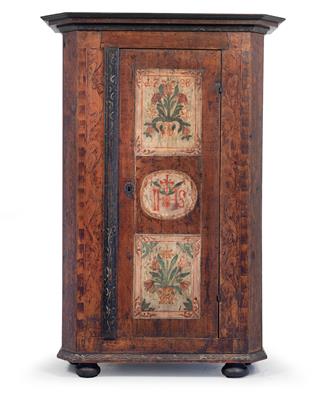 Upper Austrian rustic cabinet, - Rustic Furniture