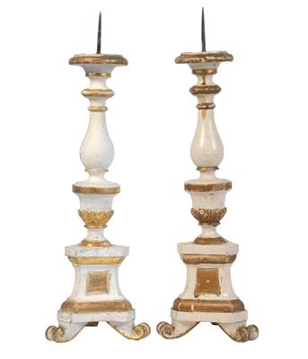 Pair of candle holders, - Rustic Furniture