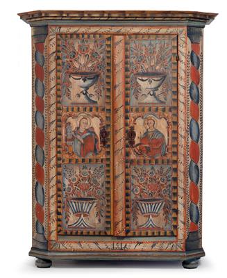 Splendid Upper Austrian rustic cabinet, - Rustic Furniture