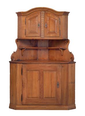 Provincial corner cabinet, - Rustic Furniture