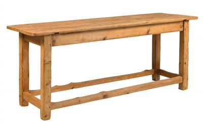 Narrow rectangular rustic table, - Rustic Furniture