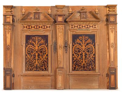 Early Baroque double door with frame, - Rustic Furniture