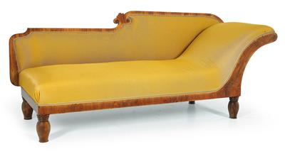 Biedermeier chaise longue, - Nábytek, koberce