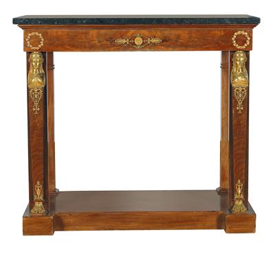 French Empire console table, - Furniture