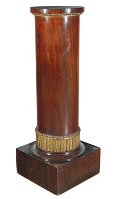 Large Early Biedermeier bust stand, - Furniture