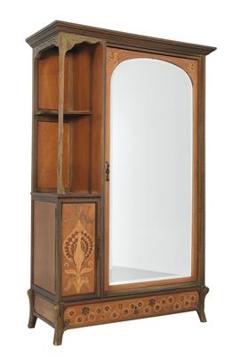 Art Nouveau cloakroom cabinet, - Nábytek, koberce