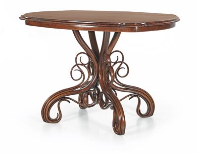 Oval Art Nouveau table, - Mobili