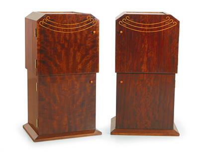 Pair of Art Deco night stands, - Furniture