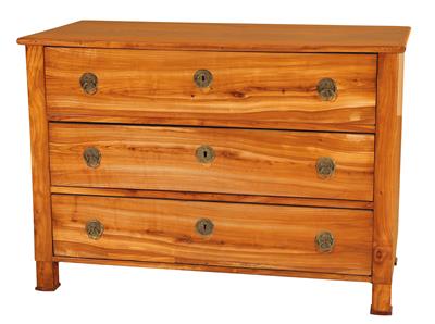 Provincial  Biedermeier chest of drawers, - Furniture