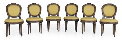 Set of 6 Neo-Classical chairs, - Furniture