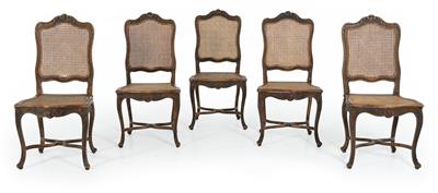 Set of 6 provincial chairs, - Nábytek, koberce