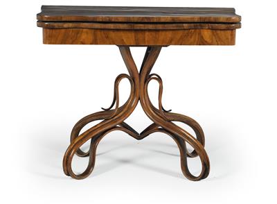 Beech bentwood games or console table, - Nábytek, koberce