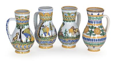 4 Birnkrug tankards, - Castle Schwallenbach - Collection Reinhold Hofstätter (1927- 2013)