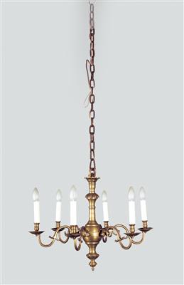 Baroque brass candelabrum, - Castle Schwallenbach - Collection Reinhold Hofstätter (1927- 2013)