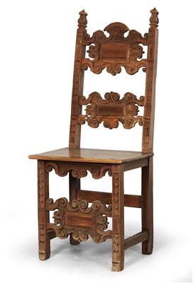 Early baroque armchair, - Castle Schwallenbach - Collection Reinhold Hofstätter (1927- 2013)
