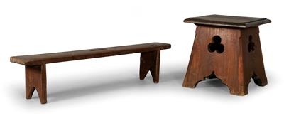 Small Stool, - Castle Schwallenbach - Collection Reinhold Hofstätter (1927- 2013)