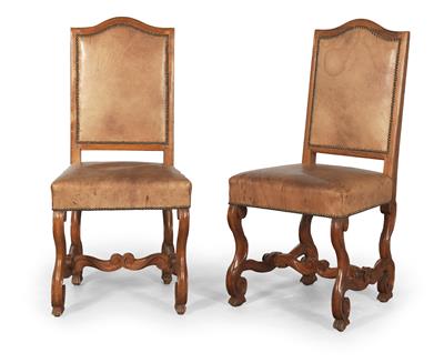 Pair of early baroque armchairs, - Castle Schwallenbach - Collection Reinhold Hofstätter (1927- 2013)