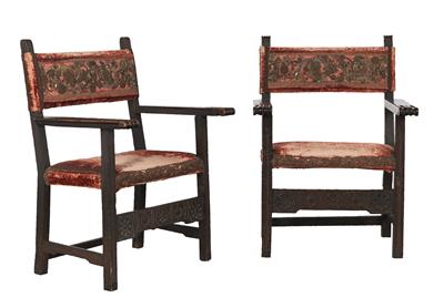 Pair of Renaissance Armchairs, - Castello Schwallenbach - Collezione Reinhold Hofstätter (1927- 2013)