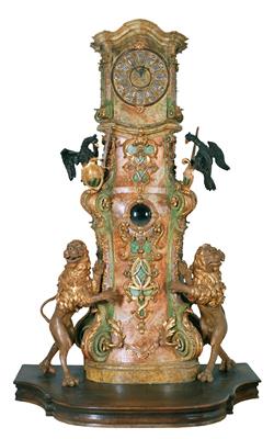 Unusual and very fine Rococo Long-case Clock, - Castle Schwallenbach - Collection Reinhold Hofstätter (1927- 2013)