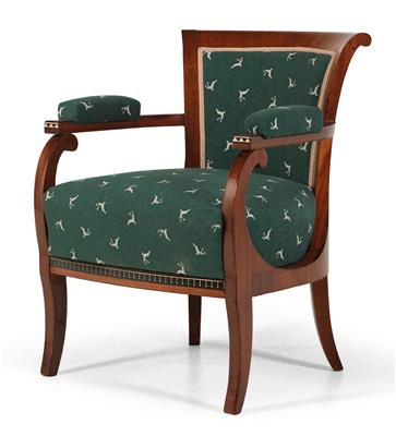 Biedermeier armchair, - Nábytek, koberce