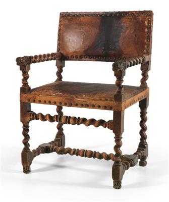 Early Baroque armchair, - Mobili