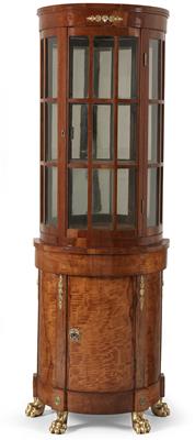 Demi-lune vitrine, - Furniture