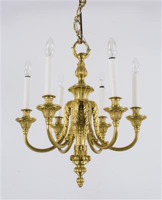 Small Neo-Classical Revival chandelier, - Nábytek, koberce