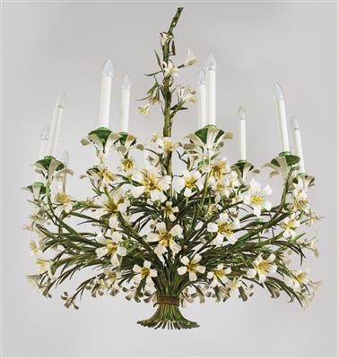 Splendid flower chandelier, - Nábytek, koberce