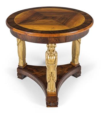 Round salon table, - Nábytek, koberce