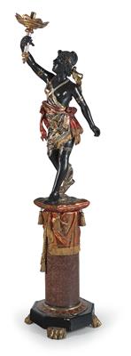 Venetian light-bearing figure, - Nábytek, koberce
