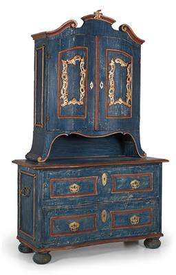 Cabinet on chest, - Rustikální nábytek