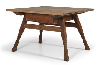 Rustic table or “Schrägpfostentisch”, - Rustikální nábytek