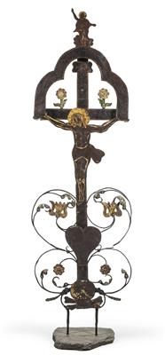 Iron funerary cross, - Rustic Furniture