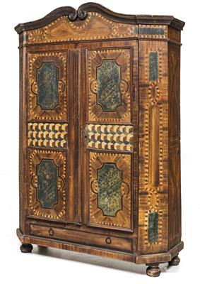 Upper Austrian rustic cabinet, - Rustic Furniture