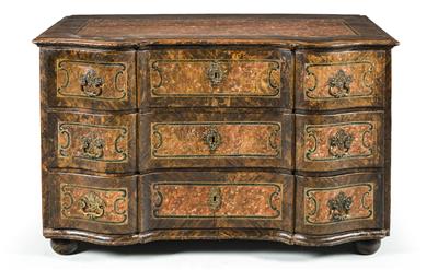 Provincial Baroque chest of drawers, - Rustikální nábytek