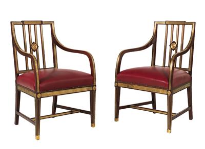 A pair of Russian armchairs, - Selected by Hohenlohe